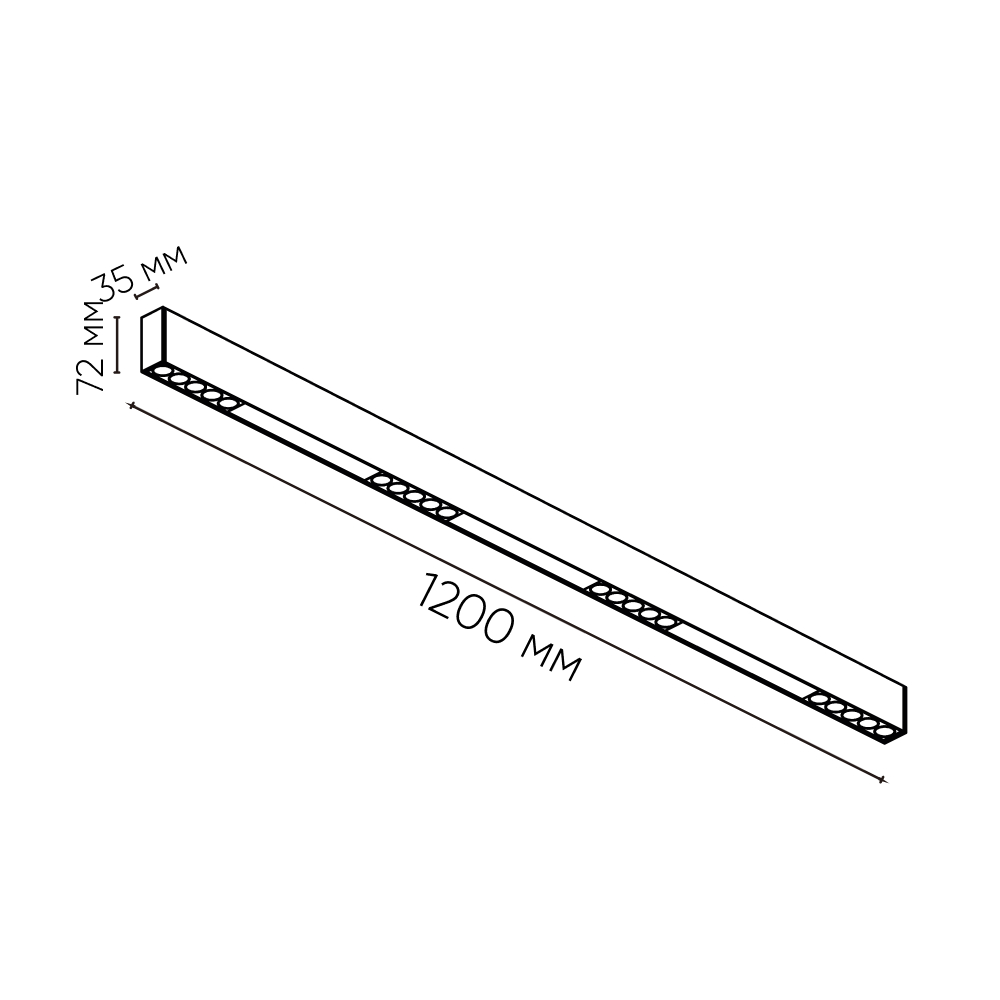 Линейный светильник LX-XC010B 220V CRI≥90 IP20