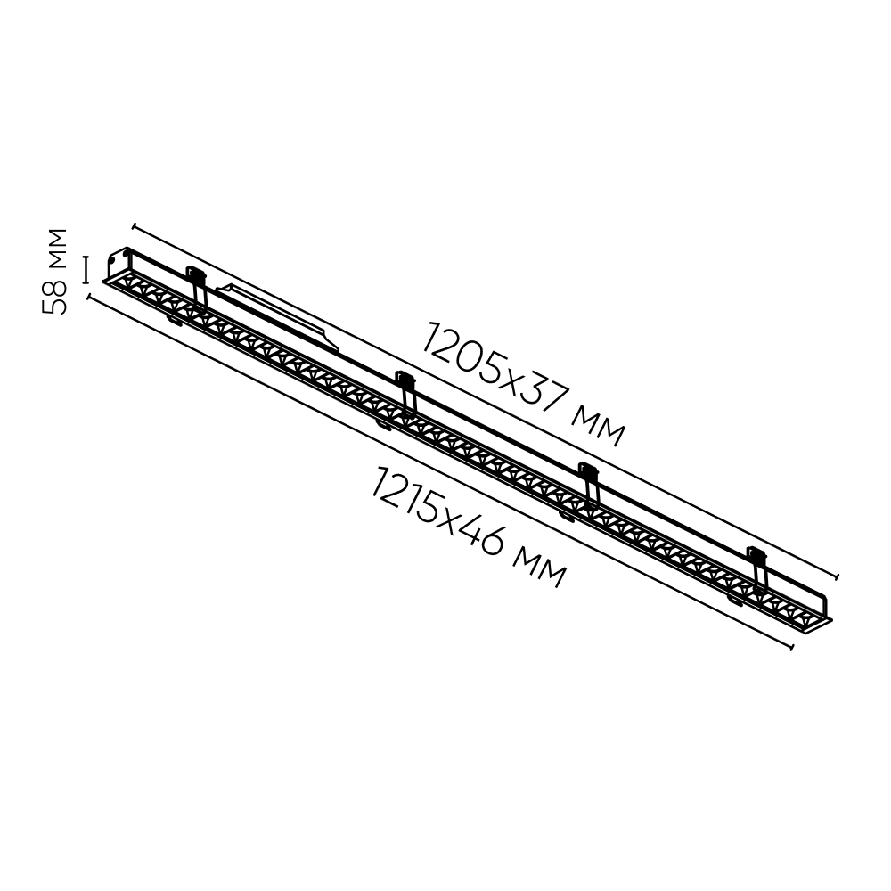 Линейный светильник LX-XD010A 220V CRI≥90 IP20