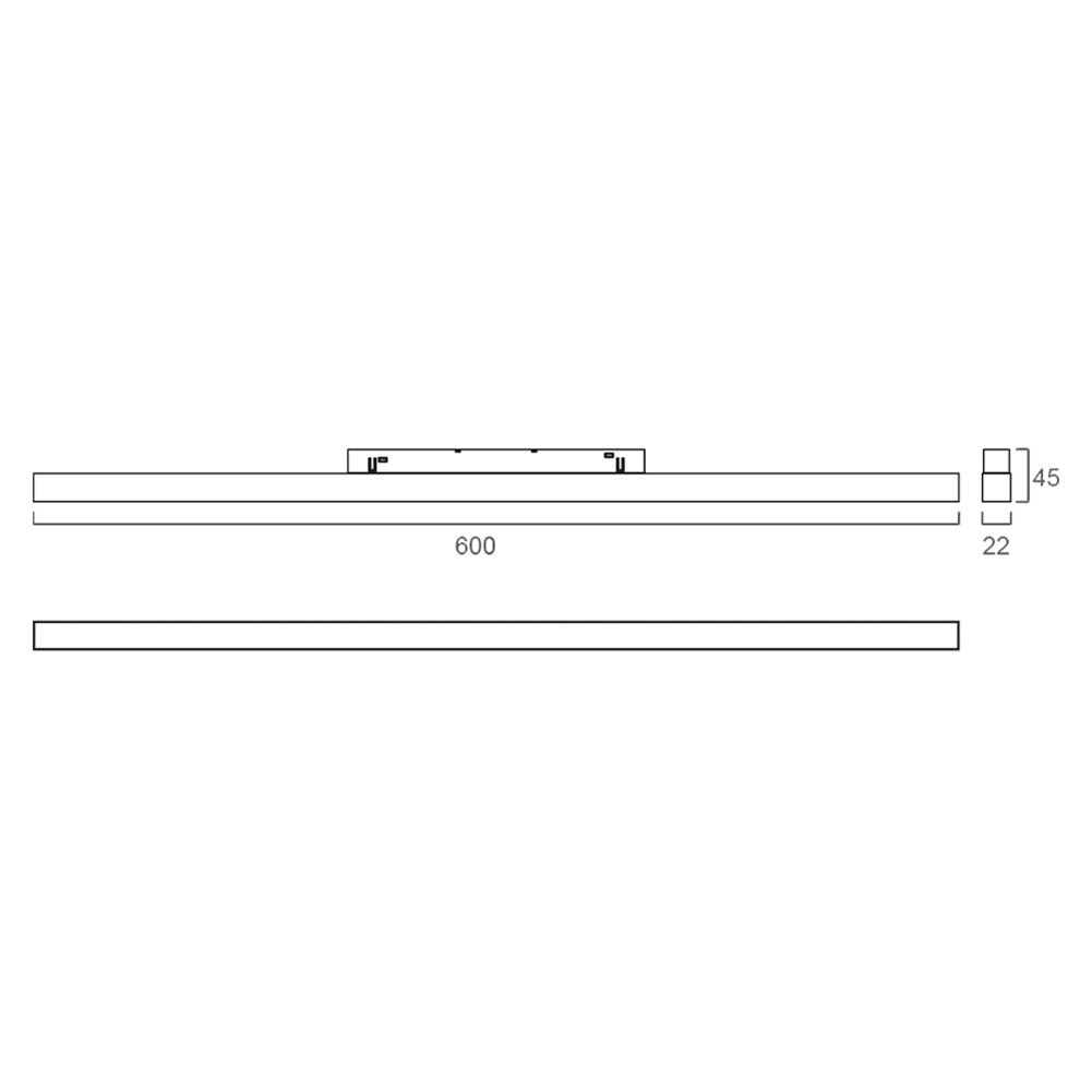Светильник трековый Flood 600F S20 20W 120° 48V CRI≥90 IP20 белый