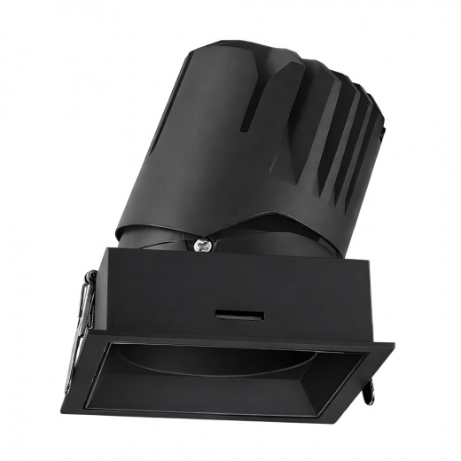 Светильник встраиваемый D2055 S 12W 3000K 15° 220V CRI≥90 IP65 черный