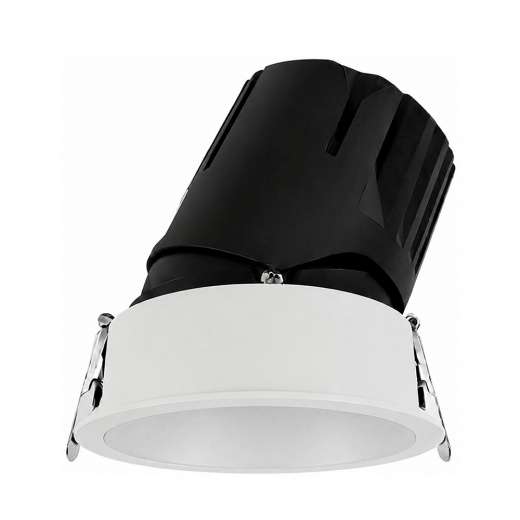Светильник встраиваемый D2055 R 20W 3000K 15° 220V CRI≥90 IP65 белый