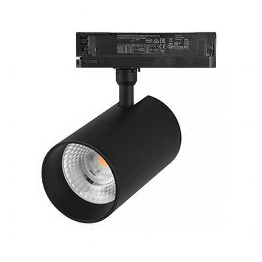 Светильник трековый TR03 32W 3000K 24° 220V CRI≥90 IP20 черный